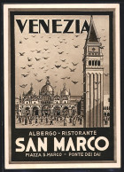 Cartolina Venezia, Albergo-Ristorante San Marco  - Venezia