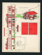 CHROMO Système  Cartonné Découpage Grands Magasins Du Louvre Maison  Basque - Autres & Non Classés