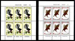 NEW ZEALAND 1965 - FEUILLET OISEAUX MNH  Mi 442-443 ** / MNH - Unused Stamps