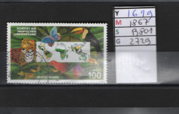 PRIX F. Obl 1699 YT 1867 MIC B801 SCO 2729 GIB Faune Zone Tropicale 1996 75/13 - Oblitérés