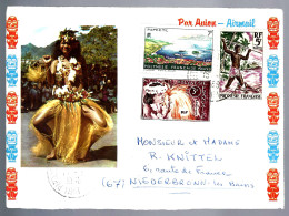 LETTRE DE LA POLYNÉSIE FRANÇAISE - TAHITI - 1969 - POUR LA FRANCE - Covers & Documents