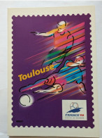 CP - Coupe Du Monde France Football 1998 Toulouse Port Prepayé La Poste Illustrateur Briat - Voetbal