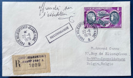 Lettre Recommandée Dateur " Porte-Helicoptères JEANNE D'ARC " PA N°47 10FR 22/11/1979 Pour La BELGIQUE TTB - 1960-.... Brieven & Documenten