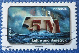 405 France 2010 Oblitéré Autoadhésif Fête Du Timbre L’eau Inondations - Andere & Zonder Classificatie