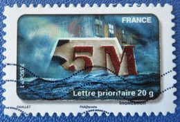 405 France 2010 Oblitéré Autoadhésif Fête Du Timbre L’eau Inondations - Sonstige & Ohne Zuordnung