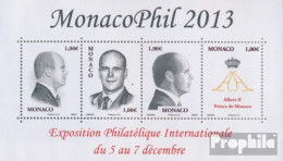 Monaco Block108 (kompl.Ausg.) Postfrisch 2013 Fürst Albert II. - Nuovi