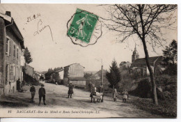 Carte Postale Ancienne Baccarat - Rue Du Ménil Et Route De Saint Christophe - Baccarat
