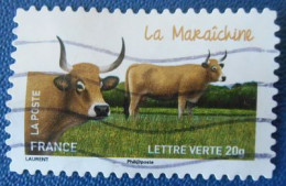 956 France 2014 Oblitéré Autoadhésif Vache La Maraîchine - Autres & Non Classés