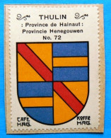 Hainaut N072 Thulin Timbre Vignette 1930 Café Hag Armoiries Blason écu TBE - Tè & Caffè