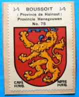 Hainaut N075 Boussoit Timbre Vignette 1930 Café Hag Armoiries Blason écu TBE - Thee & Koffie