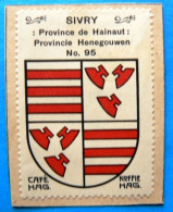 Hainaut N095 Sivry Sivry-Rance Timbre Vignette 1930 Café Hag Armoiries Blason écu TBE - Thé & Café