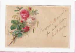 CARTE FLEURS ROSE FRAICHEUR - Blumen