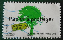 183 France 2008 Oblitéré Autoadhésif Développement Durable Papier à Protéger Bureau Durable - Altri & Non Classificati