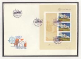 AZOREN  Block 4, FDC, Europa CEPT: Große Werke Des Menschlichen Geistes, 1983 - Azoren