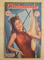 Cinémonde 1947 N°663 Noelle Norman -Andrée Servilanges Et Albert Préjean - Tino Rossi - Parfum Monsavon - Cinéma/Télévision