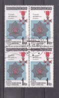 Tschechoslowakei Michel Nr. 2803 Gestempelt (2) Viererblock - Gebraucht