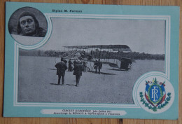 Biplan M. Farman - Circuit Européen - Juin-Juillet 1911 - Atterrissage De Renaux & Senouques à Vincennes - (n°29080) - Flieger