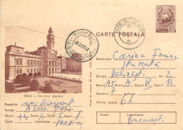 Postal Stationery Postcard Romania Arad Consiliu Popular - Rumänien