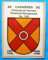 Hainaut N132 Carnières Morlanwelz Timbre Vignette 1930 Café Hag Armoiries Blason écu TBE - Tee & Kaffee