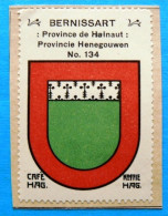 Hainaut N134 Bernissart Timbre Vignette 1930 Café Hag Armoiries Blason écu TBE - Thee & Koffie