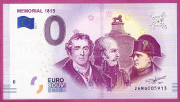 0-Euro ZEMQ 2018-1 MEMORIAL 1815 - Privéproeven