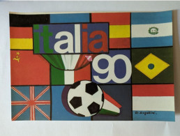 CP Autocollante -  Coupe Du Monde Football Mondialcalcio Italia 90 Autoadesiva - Soccer