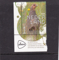 Netherlands Pays Bas 2020 Patrijs Partridge  MNH** - Unused Stamps