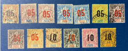 Grande Comore Série De 1912 YT N° 20-21-22-23-24-25-26-27-28-29 - Used Stamps