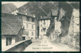 Verbania Ceppo Morelli Ingresso Valle Anzasca PIEGA Cartolina RT3120 - Verbania