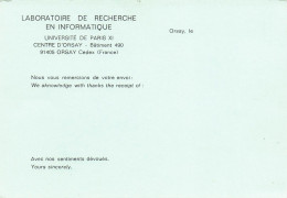 ORSAY . LABORATOIRE DE RECHERCHE EN INFORMATIQUE . Université PARIS XI . - Orsay