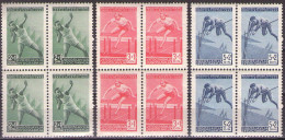 Yugoslavia 1948 Projected Balkan Games - Athletics, Mi 557-559 - MNH**VF - Nuovi
