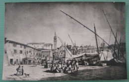 Piran / Pirano - Künstlerkarte (A. Tischbein) Genreszene Am Hafen - Slowenien