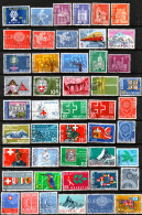 SUISSE,SCHWEIZ,1960 - 1966,  AUS MI 692 - 844, LOT, ALBUMSEITE OHNE PRO PATRIA + JUVENTUTE, GESTEMPELT, OBLITERE - Gebruikt