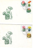 1983  Flora Cactusses  2 FDC DDR/Germany - Sukkulenten