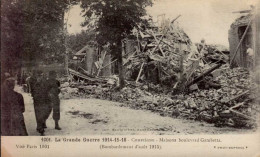 COMPIEGNE    ( OISE )    LA GRANDE GUERRE 1914 6 15 6 16 . MAISONS BOULEVARD GAMBETTA - Weltkrieg 1914-18