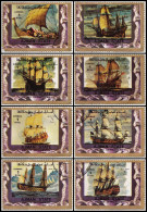 1973 - AJMAN - BARCOS VELEROS - MICHEL 2877,2878,2879,2880,2881,2882,2883,2884 - Otros - Asia