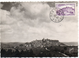 Carte Maxi  1947 : VEZELAY - 1940-1949