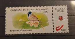 Duostamp BUZIN Quinzaine De La Nature - Namur 2012,  Le Bruant Des Roseaux. - 1985-.. Oiseaux (Buzin)
