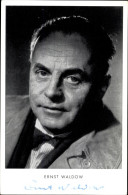 CPA Schauspieler Ernst Waldow, Portrait, Film Alibi, Autogramm - Schauspieler