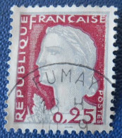 1263 France 1960 Oblitéré Marianne De Decaris   Oblitéré Fumay Ardennes 08 - Used Stamps
