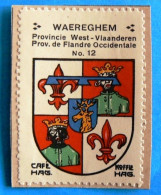 West-Vl N012 Waereghem Waregem Timbre Vignette 1930 Café Hag Armoiries Blason écu TBE - Tè & Caffè