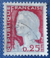 1263 France 1960 Oblitéré Marianne De Decaris - Used Stamps