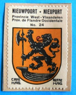 West-Vl N024 Nieuwpoort Nieuport Timbre Vignette 1930 Café Hag Armoiries Blason écu TBE - Té & Café