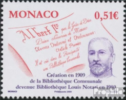 Monaco 2935 (kompl.Ausg.) Postfrisch 2009 Louis-Notari-Bücherei - Unused Stamps