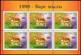 1998 Kirghizistan, Anno Della Tigre, Minifoglio Nuovo (**) - Kyrgyzstan