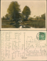 Ansichtskarte Burg (Spreewald) Am Wiesenfliess - Brücke 1924 - Burg (Spreewald)