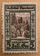 Zuschlag-Marke Zell Am See Alpenhaus - Revenue Stamp Austria - Steuermarken