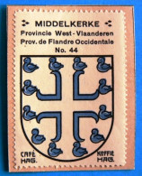 West-Vl N044 Middelkerke Timbre Vignette 1930 Café Hag Armoiries Blason écu TBE - Thé & Café