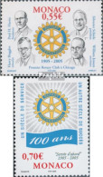 Monaco 2736-2737 (kompl.Ausg.) Postfrisch 2005 100 Jahre Rotary International - Nuevos