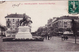 71 - Saone Et Loire - CHALON Sur SAONE - Boulevard De La République - Chalon Sur Saone